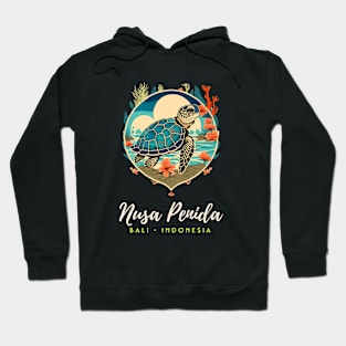 Nusa Penida Marine Park Sea Turtle Corals Indonesia Hoodie